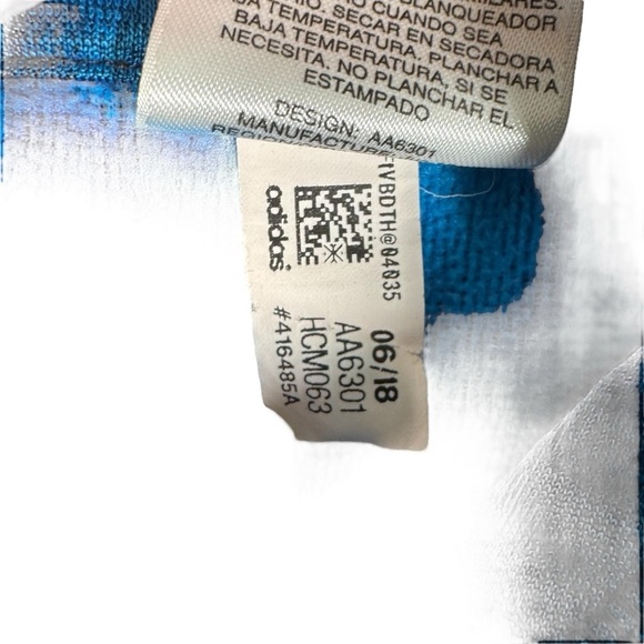 Adidas Pullover Hoodie Sweatshirt with Pockets Blue Logo Youth XL (18/20) - Picture 4 of 11